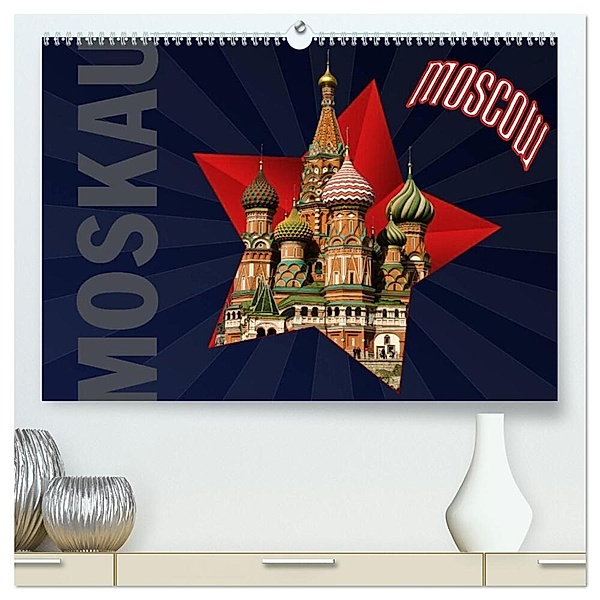 Moskau - Moscow (hochwertiger Premium Wandkalender 2024 DIN A2 quer), Kunstdruck in Hochglanz, Hermann Koch