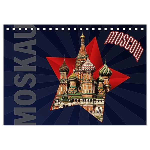 Moskau - Moscow (Tischkalender 2024 DIN A5 quer), CALVENDO Monatskalender, Hermann Koch