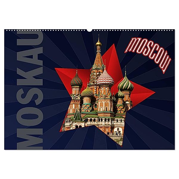 Moskau - Moscow (Wandkalender 2024 DIN A2 quer), CALVENDO Monatskalender, Hermann Koch