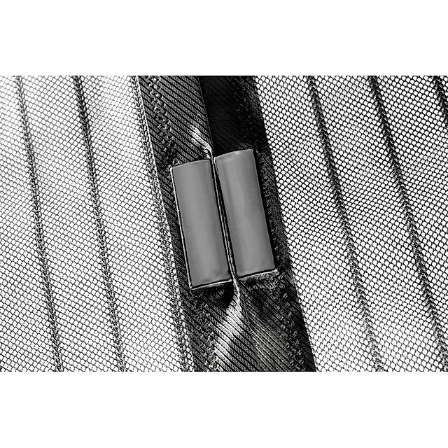 Magnetischer Moskitonetz-Vorhang, 120 x 185 cm, Anti-Moskito-Magnete,  Vorhang, magnetische Adsorption, faltbar, schließt von selbst, für  Eingangstüren, Hoftüren, grau : : Baumarkt