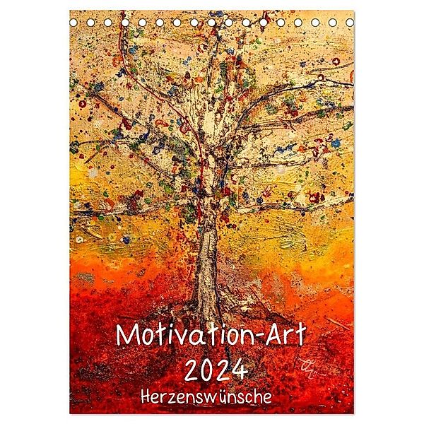 Motivation-Art 2024 (Tischkalender 2024 DIN A5 hoch), CALVENDO Monatskalender, Jörg Lehmann