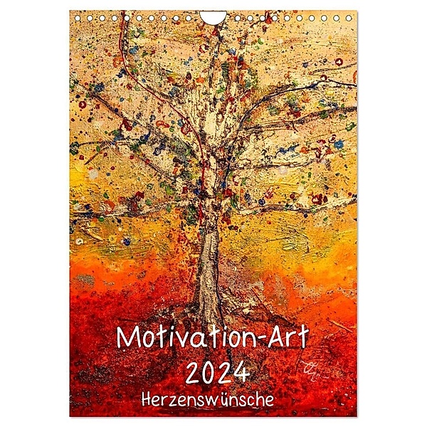 Motivation-Art 2024 (Wandkalender 2024 DIN A4 hoch), CALVENDO Monatskalender, Jörg Lehmann