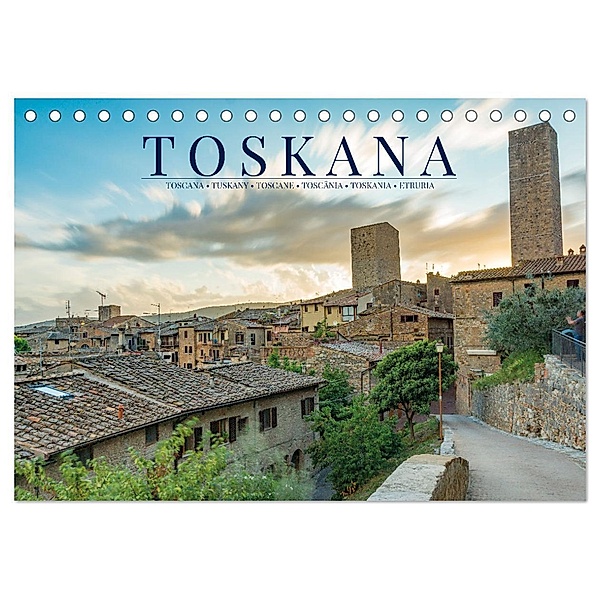 Motive der Toskana (Tischkalender 2024 DIN A5 quer), CALVENDO Monatskalender, Benjamin Lederer
