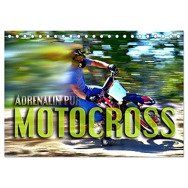 Motocross - Adrenalin pur (Tischkalender 2024 DIN A5 quer), CALVENDO Monatskalender, Renate Bleicher