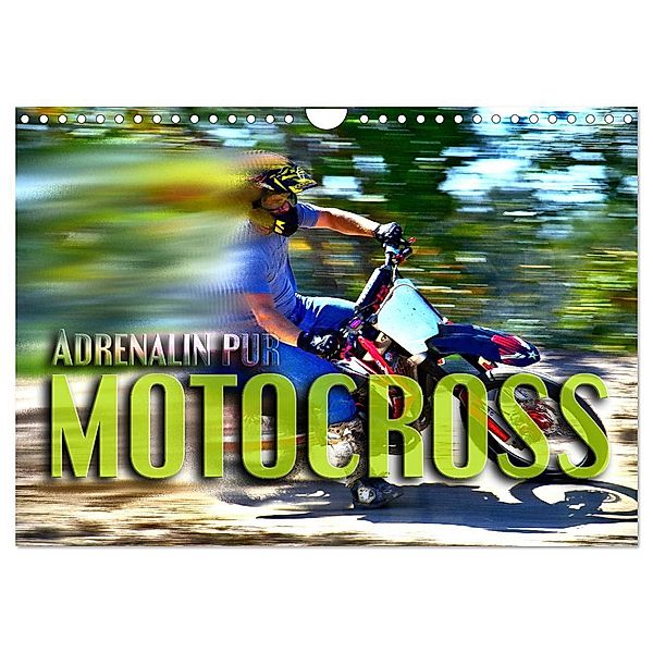 Motocross - Adrenalin pur (Wandkalender 2024 DIN A4 quer), CALVENDO Monatskalender, Renate Bleicher