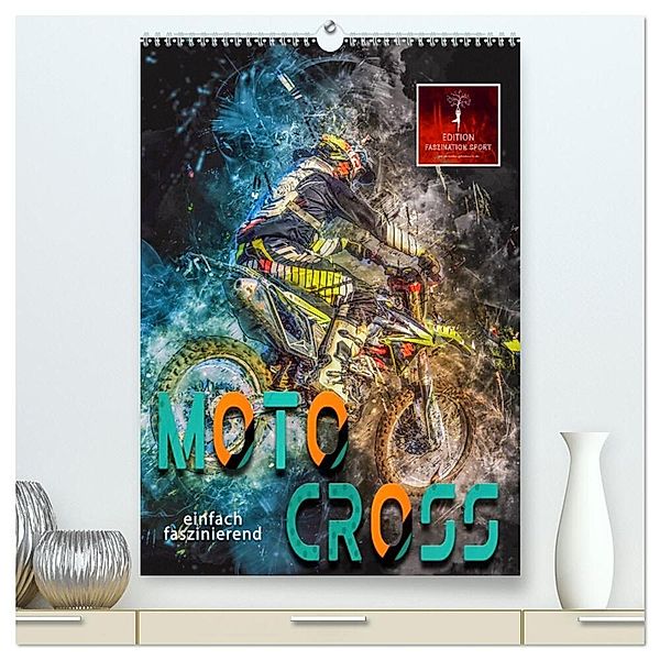 Motocross - einfach faszinierend (hochwertiger Premium Wandkalender 2024 DIN A2 hoch), Kunstdruck in Hochglanz, Peter Roder