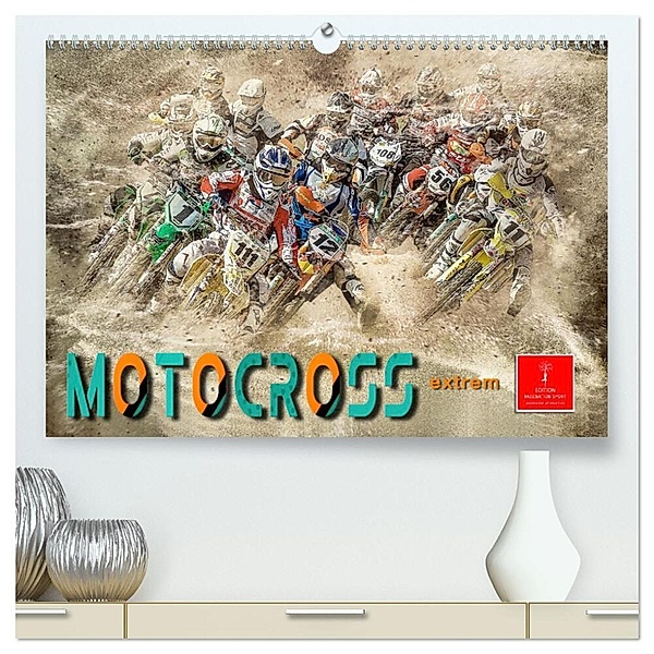 Motocross extrem (hochwertiger Premium Wandkalender 2024 DIN A2 quer), Kunstdruck in Hochglanz, Peter Roder