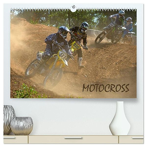 Motocross (hochwertiger Premium Wandkalender 2024 DIN A2 quer), Kunstdruck in Hochglanz, Jochen Dietrich