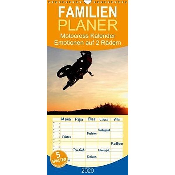 Motocross Kalender - Emotionen auf 2 Rädern - Familienplaner hoch (Wandkalender 2020 , 21 cm x 45 cm, hoch), Jeannette Dewald