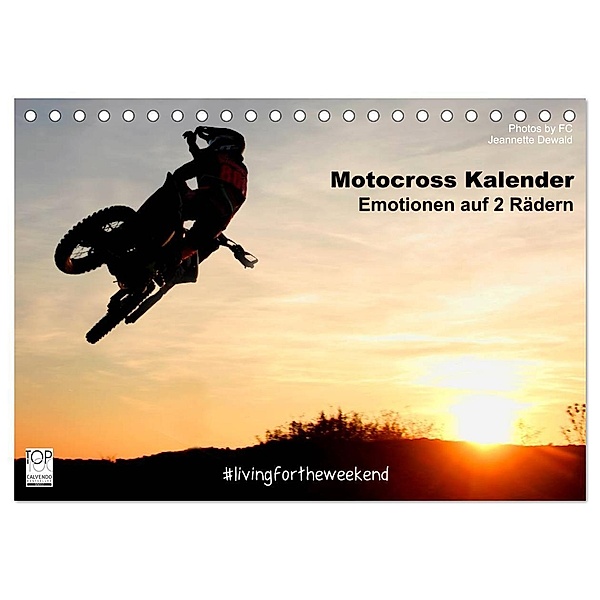 Motocross Kalender - Emotionen auf 2 Rädern (Tischkalender 2024 DIN A5 quer), CALVENDO Monatskalender, Photos by FC - Jeannette Dewald