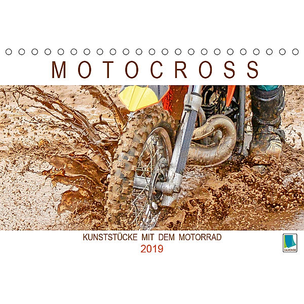 Motocross: Kunststücke mit dem Motorrad (Tischkalender 2019 DIN A5 quer), Calvendo