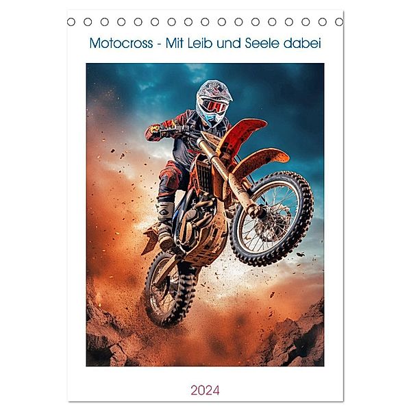 Motocross - Mit Leib und Seele dabei (Tischkalender 2024 DIN A5 hoch), CALVENDO Monatskalender, Steffen Gierok-Latniak