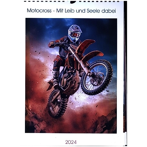 Motocross - Mit Leib und Seele dabei (Wandkalender 2024 DIN A4 hoch), CALVENDO Monatskalender, Steffen Gierok-Latniak
