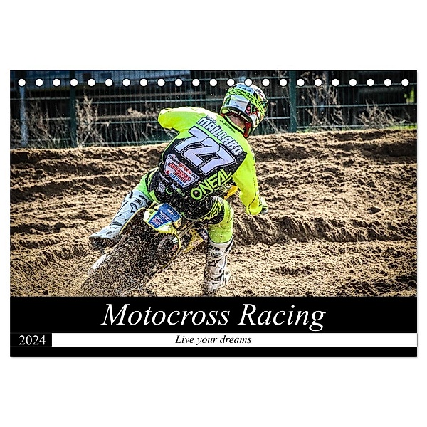 Motocross Racing 2024 (Tischkalender 2024 DIN A5 quer), CALVENDO Monatskalender, Arne Fitkau Fotografie Design
