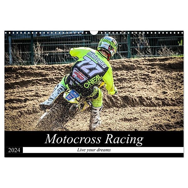 Motocross Racing 2024 (Wandkalender 2024 DIN A3 quer), CALVENDO Monatskalender, Arne Fitkau Fotografie Design