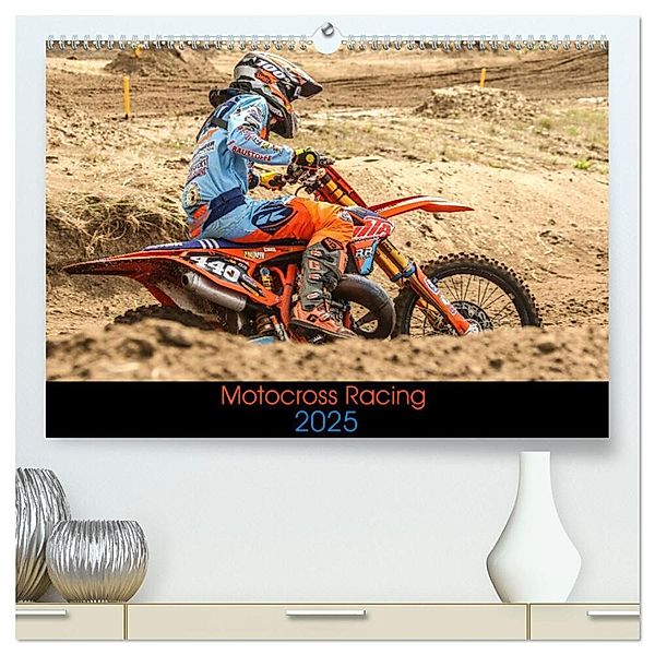 Motocross Racing 2025 (hochwertiger Premium Wandkalender 2025 DIN A2 quer), Kunstdruck in Hochglanz, Calvendo, Arne Fitkau Fotografie & Design