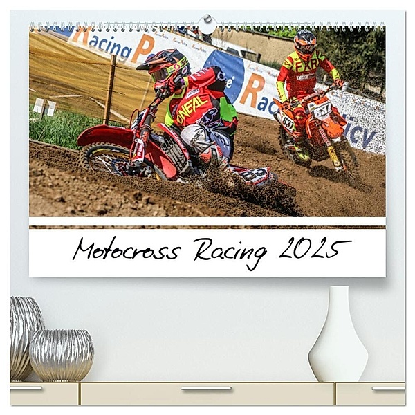 Motocross Racing 2025 (hochwertiger Premium Wandkalender 2025 DIN A2 quer), Kunstdruck in Hochglanz, Calvendo, Arne Fitkau Fotografie & Design