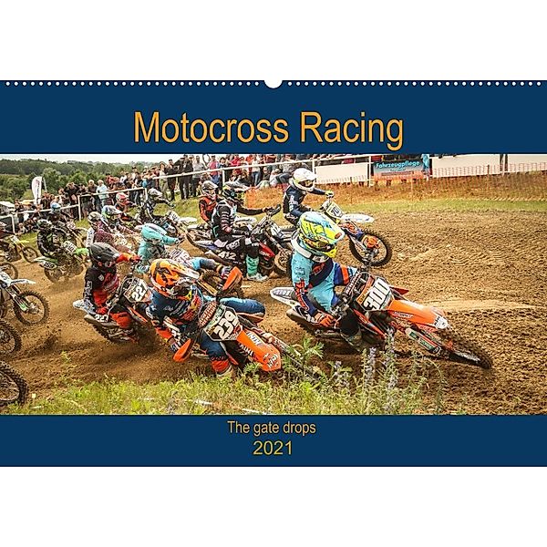 Motocross Racing - The gate drops (Wandkalender 2021 DIN A2 quer), Arne Fitkau Fotografie & Design