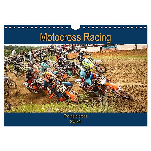 Motocross Racing - The gate drops (Wandkalender 2024 DIN A4 quer), CALVENDO Monatskalender, Arne Fitkau Fotografie & Design