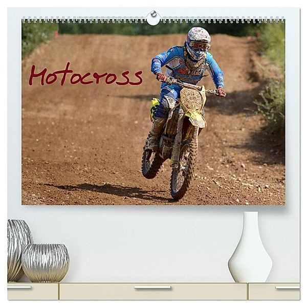 Motocross - Terminplaner (hochwertiger Premium Wandkalender 2024 DIN A2 quer), Kunstdruck in Hochglanz, Jochen Dietrich