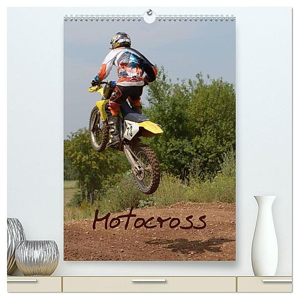 Motocross Terminplaner (hochwertiger Premium Wandkalender 2024 DIN A2 hoch), Kunstdruck in Hochglanz, Jochen Dietrich
