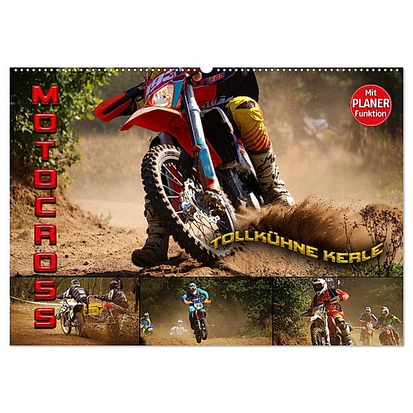 Motocross - tollkühne Kerle (Wandkalender 2024 DIN A2 quer), CALVENDO Monatskalender, Renate Bleicher