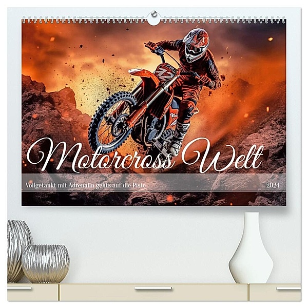 Motorcross Welt (hochwertiger Premium Wandkalender 2024 DIN A2 quer), Kunstdruck in Hochglanz, Steffen Gierok-Latnaik