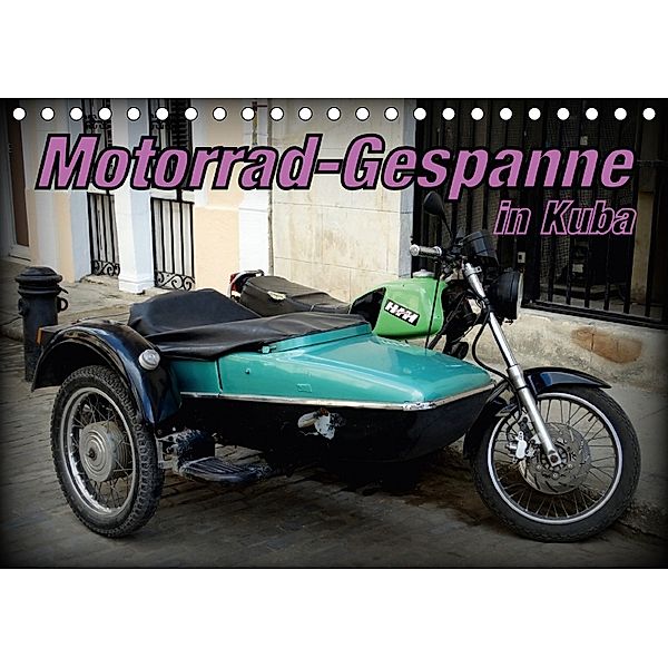 Motorrad-Gespanne in Kuba (Tischkalender 2018 DIN A5 quer), Henning von Löwis of Menar
