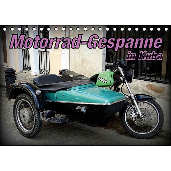 Motorrad-Gespanne in Kuba (Tischkalender 2021 DIN A5 quer), Henning von Löwis of Menar, Henning von Löwis of Menar
