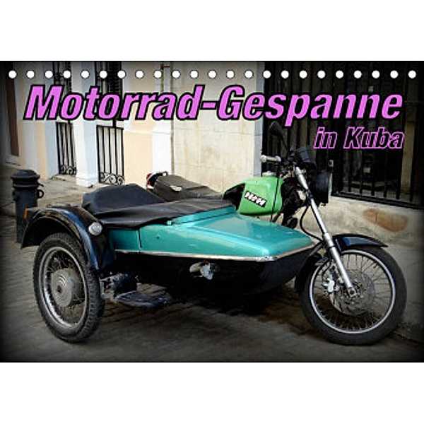 Motorrad-Gespanne in Kuba (Tischkalender 2022 DIN A5 quer), Henning von Löwis of Menar, Henning von Löwis of Menar