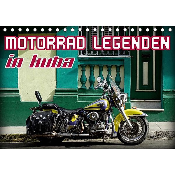 Motorrad Legenden in Kuba (Tischkalender 2021 DIN A5 quer), Henning von Löwis of Menar, Henning von Löwis of Menar