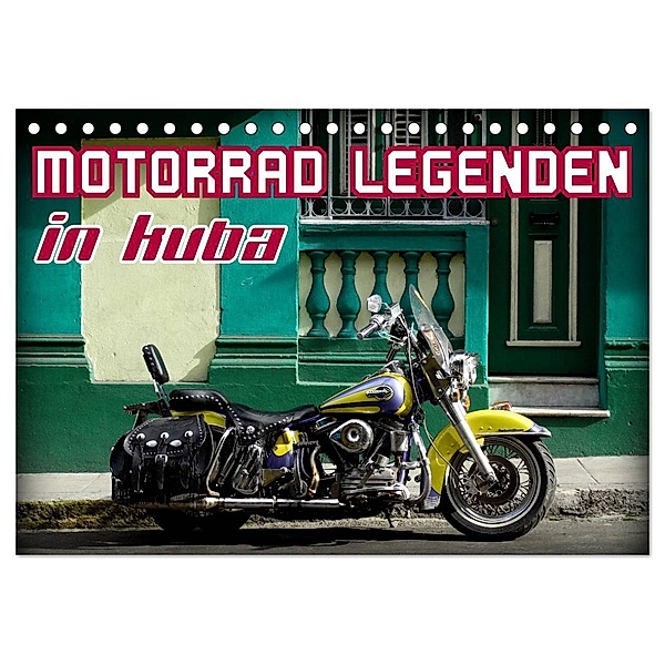 Motorrad Legenden in Kuba (Tischkalender 2024 DIN A5 quer), CALVENDO Monatskalender, Henning von Löwis of Menar