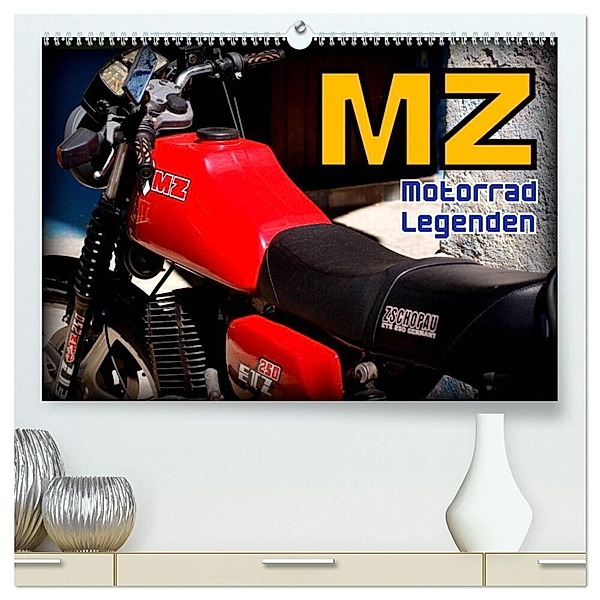 Motorrad-Legenden - MZ (hochwertiger Premium Wandkalender 2024 DIN A2 quer), Kunstdruck in Hochglanz, Henning von Löwis of Menar