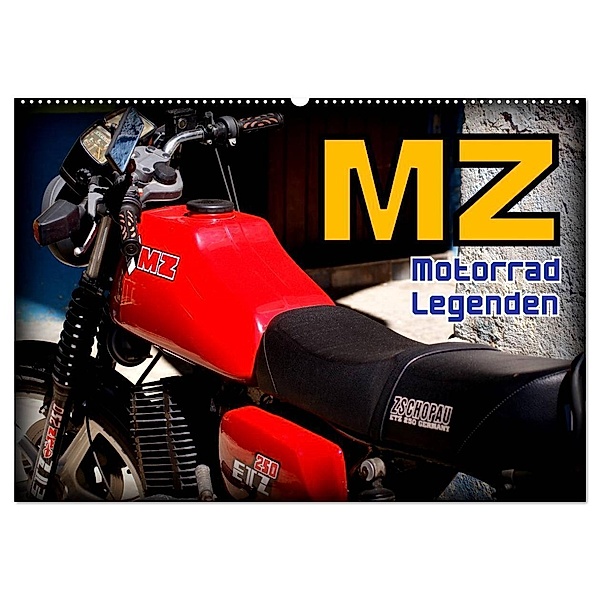 Motorrad-Legenden - MZ (Wandkalender 2024 DIN A2 quer), CALVENDO Monatskalender, Henning von Löwis of Menar