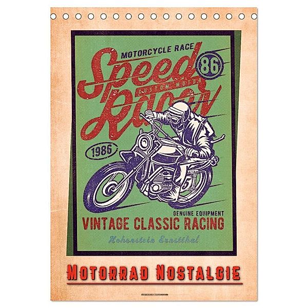 Motorrad Nostalgie (Tischkalender 2024 DIN A5 hoch), CALVENDO Monatskalender, Peter Roder