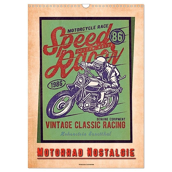 Motorrad Nostalgie (Wandkalender 2024 DIN A3 hoch), CALVENDO Monatskalender, Peter Roder