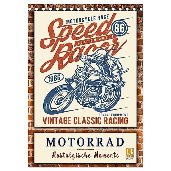 Motorrad - nostalgische Momente (Tischkalender 2024 DIN A5 hoch), CALVENDO Monatskalender, Peter Roder
