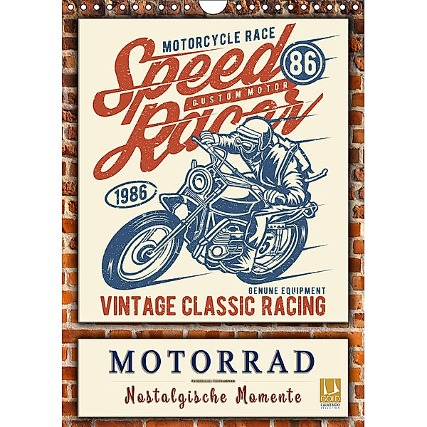 Motorrad - nostalgische Momente (Wandkalender 2019 DIN A4 hoch), Peter Roder