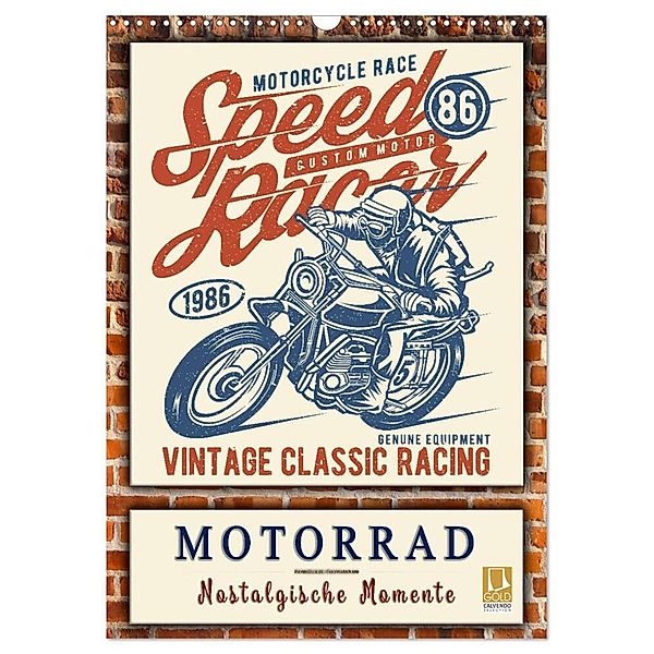 Motorrad - nostalgische Momente (Wandkalender 2024 DIN A3 hoch), CALVENDO Monatskalender, Peter Roder