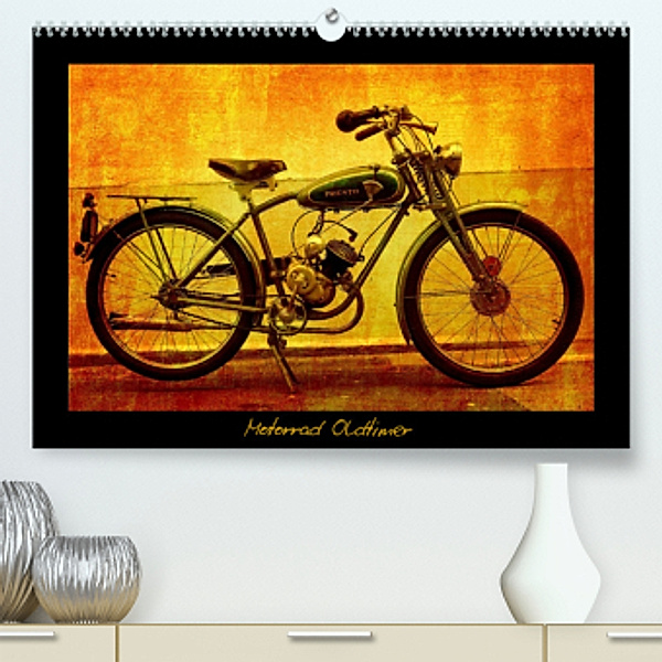 Motorrad Oldtimer (Premium, hochwertiger DIN A2 Wandkalender 2022, Kunstdruck in Hochglanz), Gabi Siebenhühner