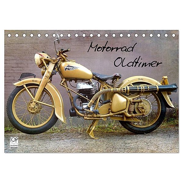 Motorrad Oldtimer (Tischkalender 2024 DIN A5 quer), CALVENDO Monatskalender, Gabi Siebenhühner