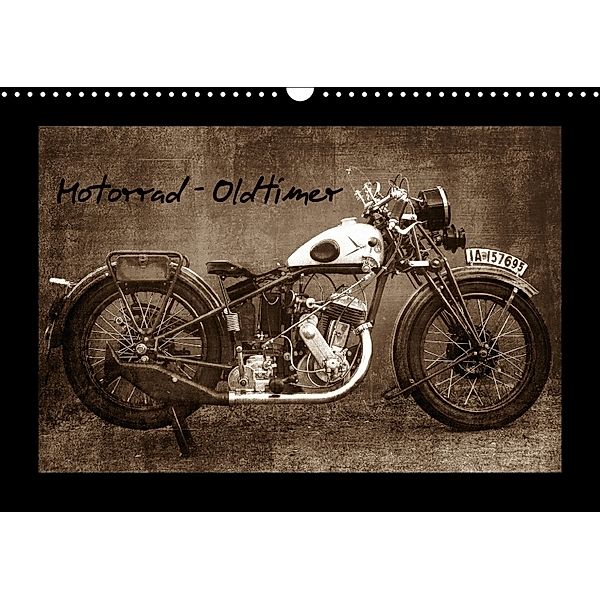 Motorrad Oldtimer (Wandkalender 2018 DIN A3 quer), Gabi Siebenhühner