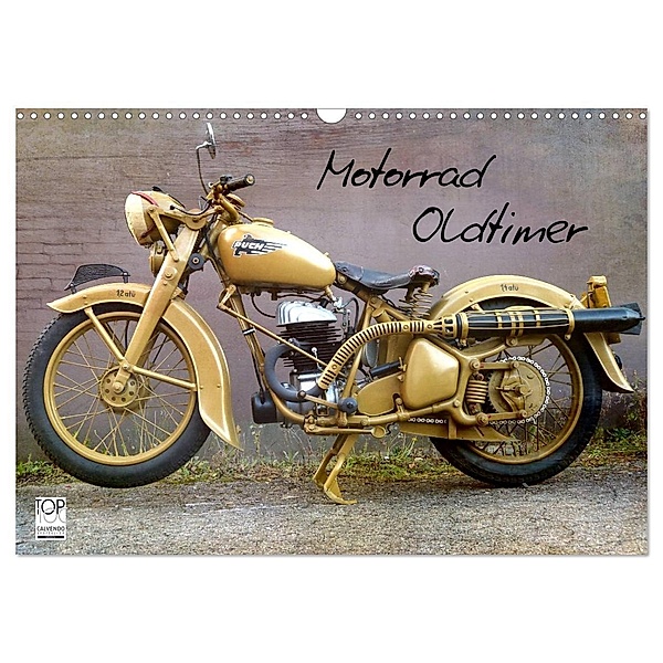 Motorrad Oldtimer (Wandkalender 2024 DIN A3 quer), CALVENDO Monatskalender, Gabi Siebenhühner