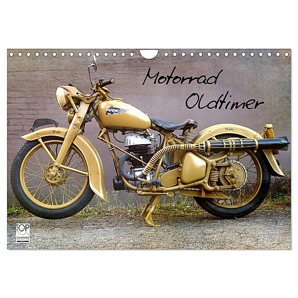 Motorrad Oldtimer (Wandkalender 2024 DIN A4 quer), CALVENDO Monatskalender, Gabi Siebenhühner