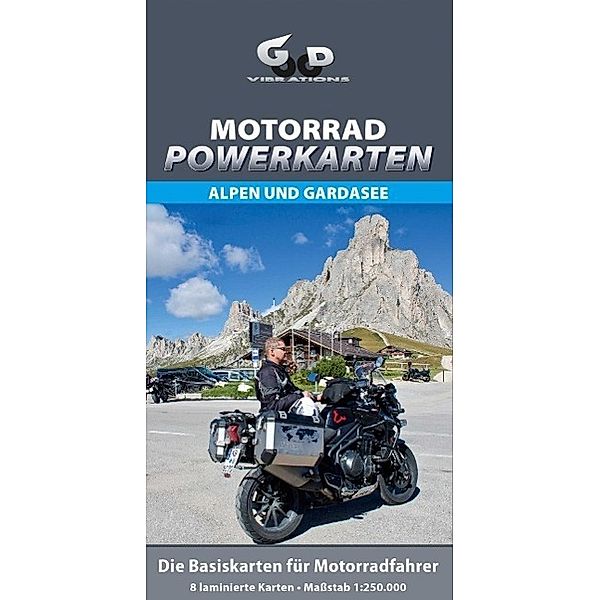 Motorrad Powerkarten Alpen und Gardasee, 8 Bl.