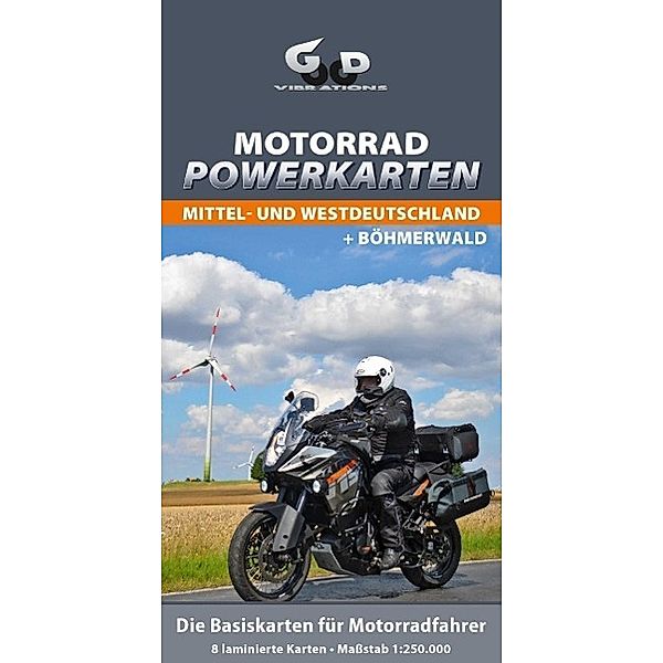 Motorrad Powerkarten Mittel- und Westdeutschland + Böhmerwald