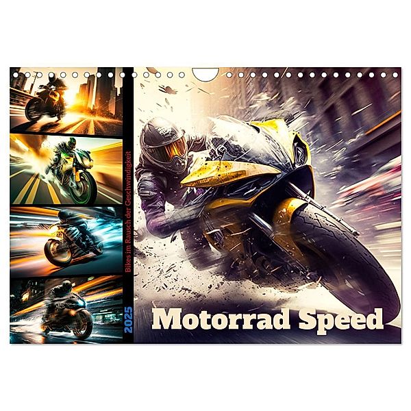 Motorrad Speed (Wandkalender 2025 DIN A4 quer), CALVENDO Monatskalender, Calvendo, Dirk Meutzner