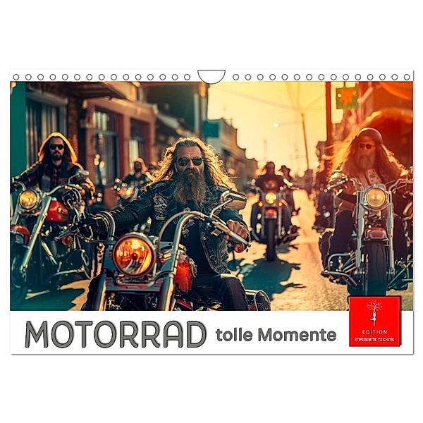 Motorrad tolle Momente (Wandkalender 2025 DIN A4 quer), CALVENDO Monatskalender, Calvendo, Peter Roder