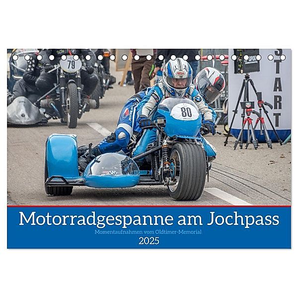 Motorradgespanne am Jochpass (Tischkalender 2025 DIN A5 quer), CALVENDO Monatskalender, Calvendo, Stephan Käufer