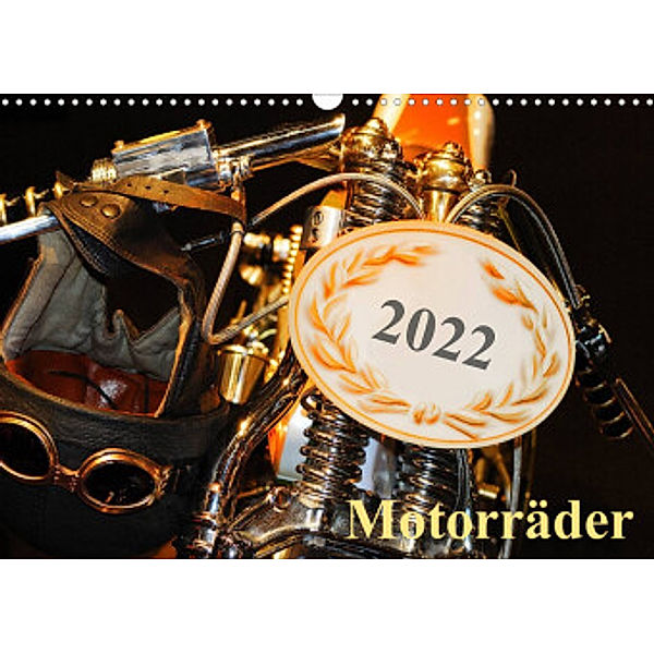 Motorräder (Wandkalender 2022 DIN A3 quer), kornelia kauss  www.kult-fotos.de